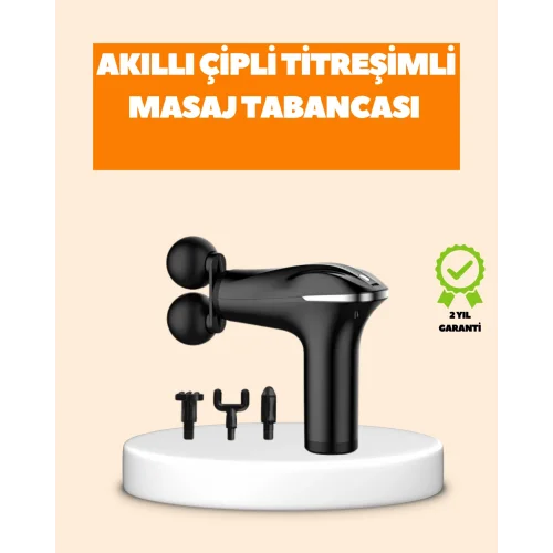 Mey İthalat® Titreşimli Masaj Aleti Şarjlı Masaj Tabancası Spor Sonrası Kas Gevşetici