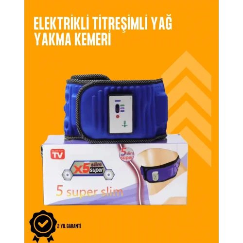 Mey İthalat® Titreşimli Masaj ve Zayıflama Kemeri – 5 Motor, 20 Mıknatıs, Ayarlanabilir Hız