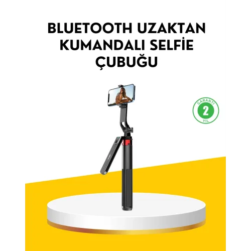 Mey İthalat® Tripodlu Selfie Çubuğu Uzaktan Kumandalı Canlı Yayın Uyumlu