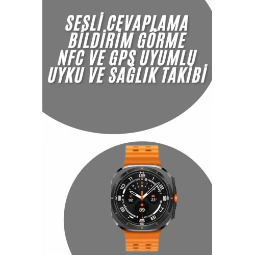 Mey İthalat® Tüm Telefonlara Uyumlu Akıllı Saat Uyku ve Sağlık Takibi Nabız Ölçer Adım sayar