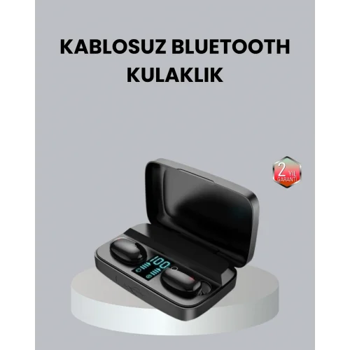 Mey İthalat® TWS A10s Bluetooth 5.0 Kulaklık Powerbank Şarj Kutulu Mini Tasarım