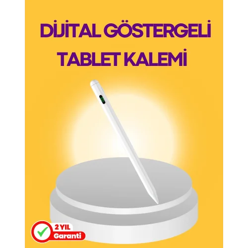 Mey İthalat® Type-C Şarjlı iPad Stylus Pen 10 Saat Dayanıklı Hassas Dokunmatik Kalem