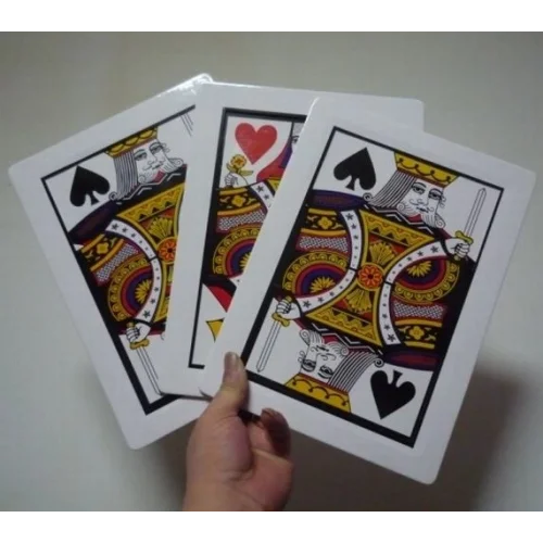 Mey İthalat® Üç Kart Monte Sihirbazlık Oyunu  Basit Etkileyici sihirbazlık oyunu 0040- 3 Kart Fiyatı