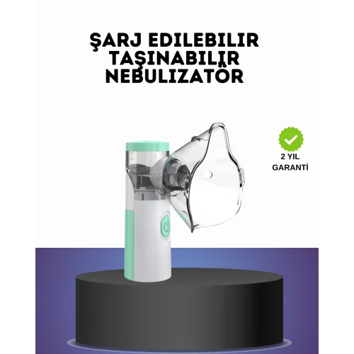 Mey İthalat® Ultrasonik Frekanslı Şarj Edilebilir Nebülizatör