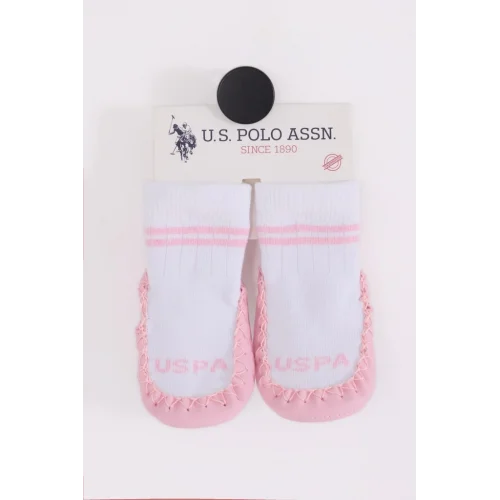 Mey İthalat®   n Çarık Çorap USB2800 Beyaz-Pembe