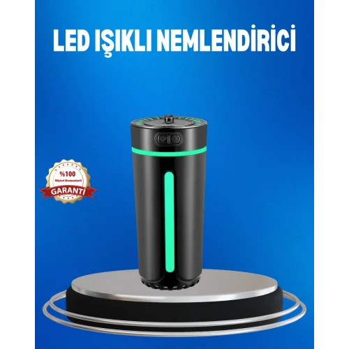 Mey İthalat® USB Bağlantılı LED’li Hava Nemlendirici Aromaterapi Buhar Difüzörü
