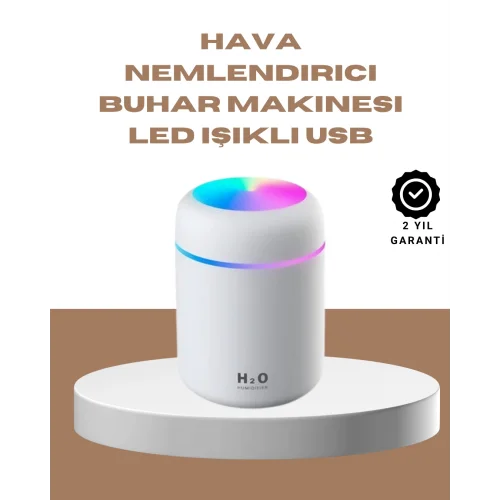 Mey İthalat® USB Girişli Taşınabilir Mini Nemlendirici 300ml Su Hazneli