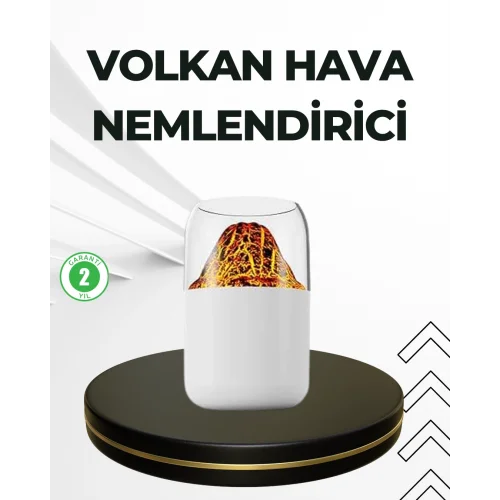 Mey İthalat® USB Şarjlı Volkanik Tasarımlı Buhar Makinesi