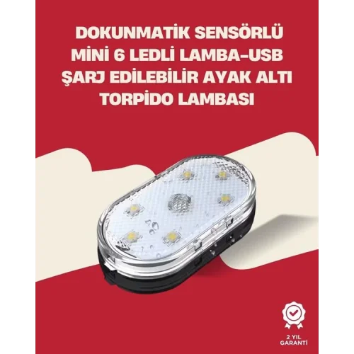 Mey İthalat® Uzun Ömürlü Lityum Bataryalı, Kompakt Araba İç Mekan LED Işıklar