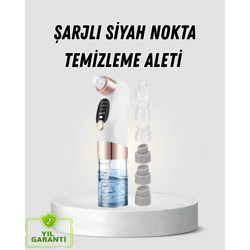 Mey İthalat® Vakum Teknolojili Siyah Nokta Temizleyici – Cilt Tonu Eşitleyen Masajlı Cilt Bakım Cihazı