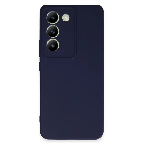 Mey İthalat®  Vivo V30 Lite 4G Kılıf First Silikon - Lacivert