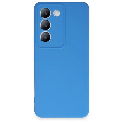 Mey İthalat®  Vivo V30 Lite 4G Kılıf First Silikon - Mavi
