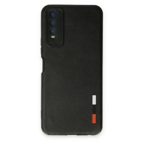 Mey İthalat®  Vivo Y11S Kılıf Loop Deri Silikon - Siyah