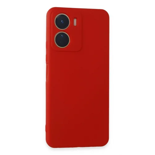 Mey İthalat®  Vivo Y16 Kılıf First Silikon - Kırmızı