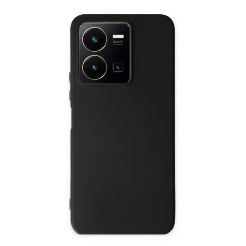 Mey İthalat®  Vivo Y35 Kılıf First Silikon - Siyah