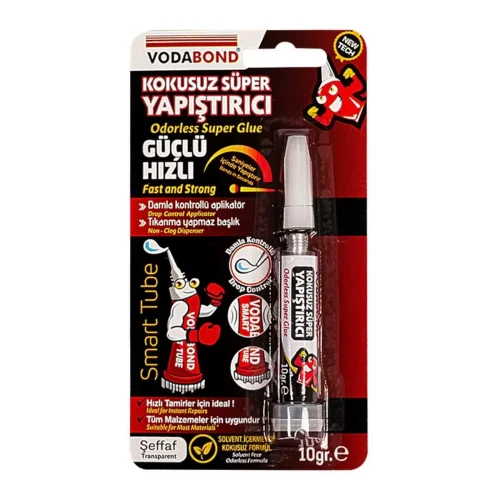 Mey İthalat® Vodabond Kokusuz Süper Hızlı Yapıştırıcı 10 gr