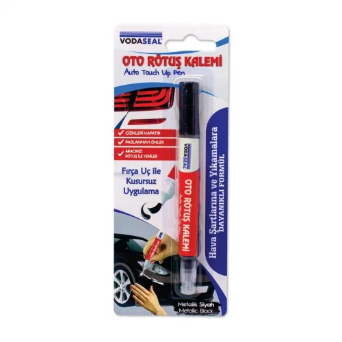 Mey İthalat® Vodaseal Oto Rötuş Kalemi Metalik Siyah 5 ml
