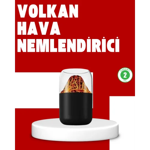 Mey İthalat® Volkanik Tasarımlı LED Işıklı Ultrasonik Nemlendirici