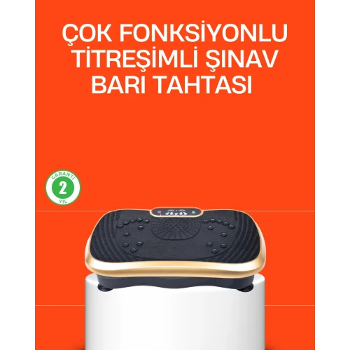 Mey İthalat® Vücut Şekillendirmeye Yardımcı Titreşimli Spor Platformu