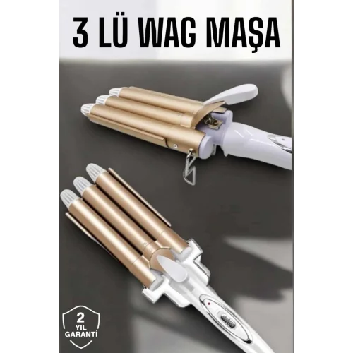 Mey İthalat® Wag Maşa Yüksek Isı Ayarlı Su Dalga Maşası