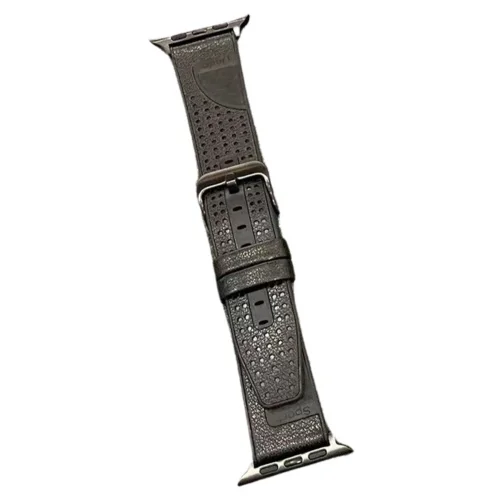 Mey İthalat®  Watch 45mm Buff Deri Kordon - Siyah