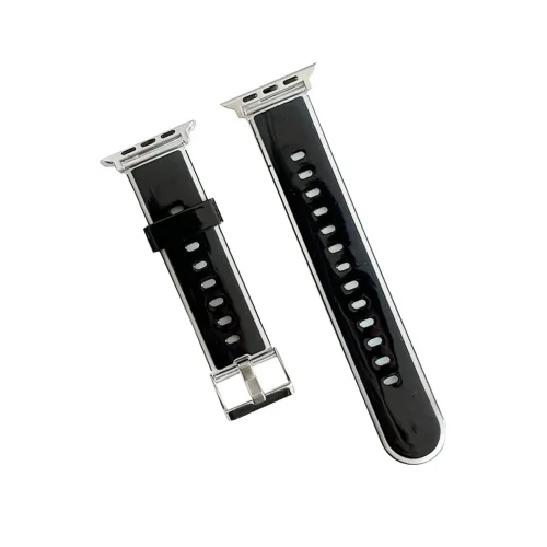 Mey İthalat®  Watch 45mm Jelly Silikon Kordon - Siyah