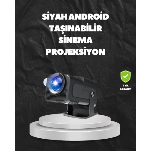 Mey İthalat® WiFi6 ve Bluetooth 5.0 Teknolojili Kablosuz Bağlantı Özellikli Projektör