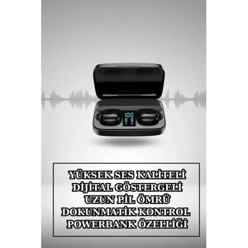 Mey İthalat® Wireless Şarjlı Pembe Akıllı Saat ve Kablosuz Bluetooth Kulaklık Dokunmatik Kontrol