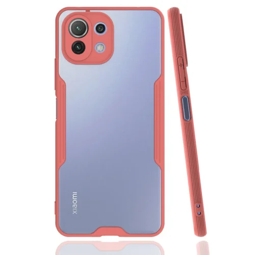 Mey İthalat®  Xiaomi Mİ 11 Lite Kılıf Platin Silikon - Pembe