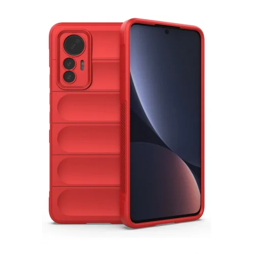 Mey İthalat®  Xiaomi Mi 12 Lite Kılıf Optimum Silikon - Kırmızı