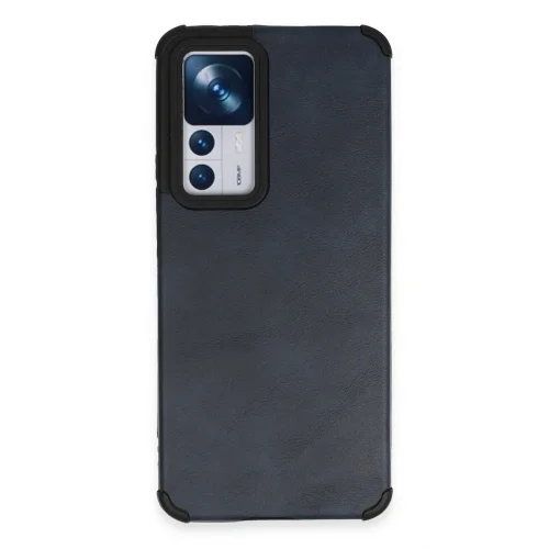 Mey İthalat®  Xiaomi Mi 12T Kılıf Loop Deri Silikon - Lacivert