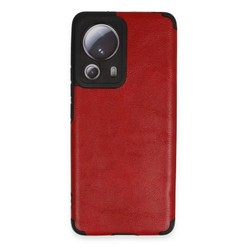 Mey İthalat®  Xiaomi Mi 13 Lite Kılıf Loop Deri Silikon - Kırmızı