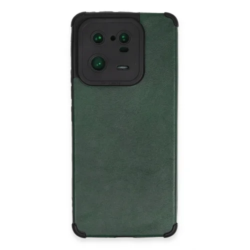 Mey İthalat®  Xiaomi Mi 13 Pro Kılıf Loop Deri Silikon - Yeşil