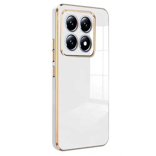 Mey İthalat®  Xiaomi Mi 14T Pro Volet Silikon - Beyaz