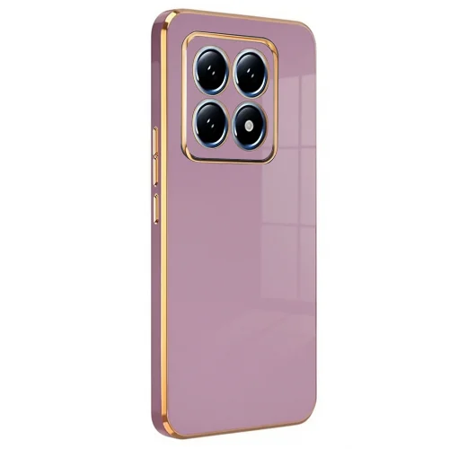 Mey İthalat®  Xiaomi Mi 14T Pro Volet Silikon - Mor