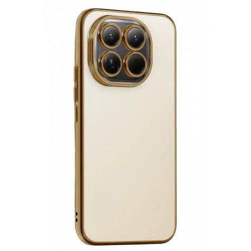 Mey İthalat®  Xiaomi Mi 15T  Lensli Silikon - Gold