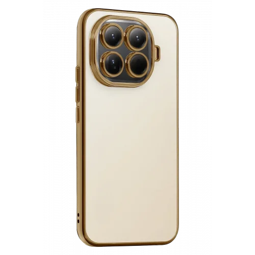 Mey İthalat®  Xiaomi Mi 15T Pro  Lensli Silikon - Gold