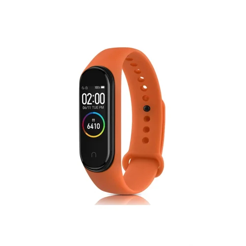 Mey İthalat®  Xiaomi Mi Band 6 Klasik Kordon - Turuncu