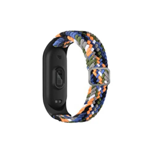 Mey İthalat®  Xiaomi Mi Band 7 Star Kordon - Gri-Turuncu