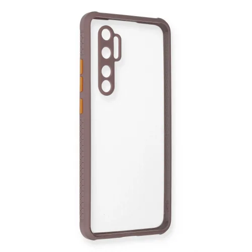 Mey İthalat®  Xiaomi Mi Note 10 Lite Kılıf Miami Şeffaf Silikon - Açık Mor