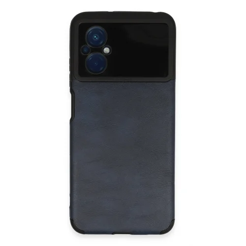 Mey İthalat®  Xiaomi Poco M5 Kılıf Loop Deri Silikon - Lacivert