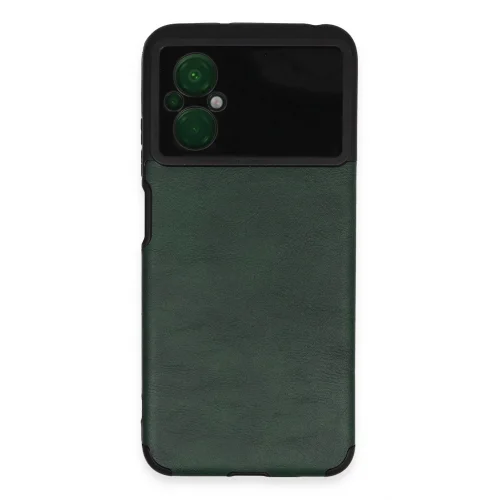 Mey İthalat®  Xiaomi Poco M5 Kılıf Loop Deri Silikon - Yeşil