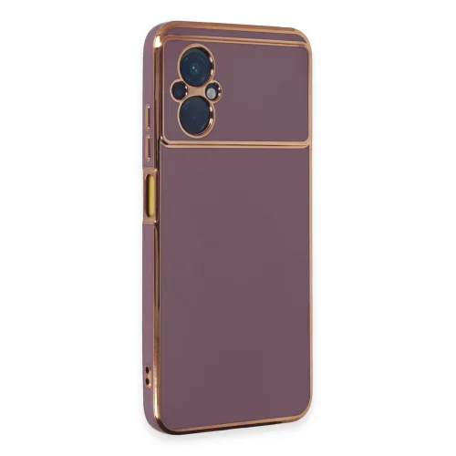 Mey İthalat®  Xiaomi Poco M5 Kılıf Volet Silikon - Mor