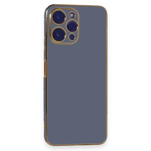 Mey İthalat®  Xiaomi Poco M6 Pro 5G Kılıf Volet Silikon - Mavi