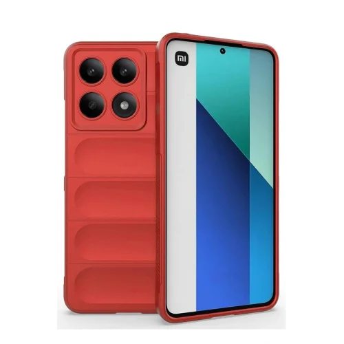 Mey İthalat®  Xiaomi Poco X6 Pro Kılıf Optimum Silikon - Kırmızı