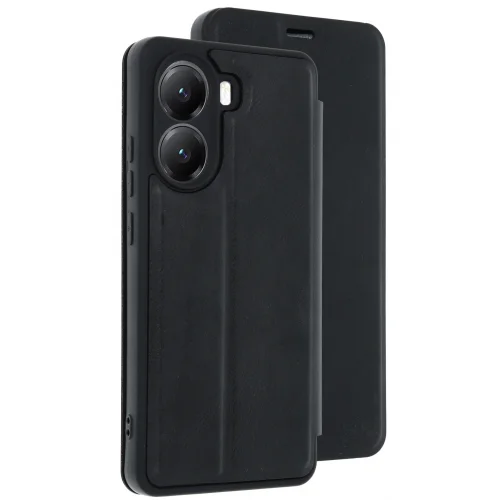 Mey İthalat®  Xiaomi Poco X7 Pro Kılıf Flip Cover - Siyah