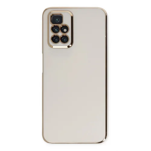 Mey İthalat®  Xiaomi Redmi 10 2022 Kılıf Volet Silikon - Beyaz