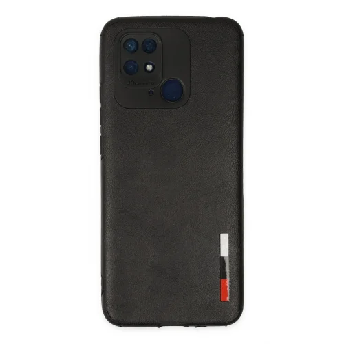 Mey İthalat®  Xiaomi Redmi 10C Kılıf Loop Deri Silikon - Siyah