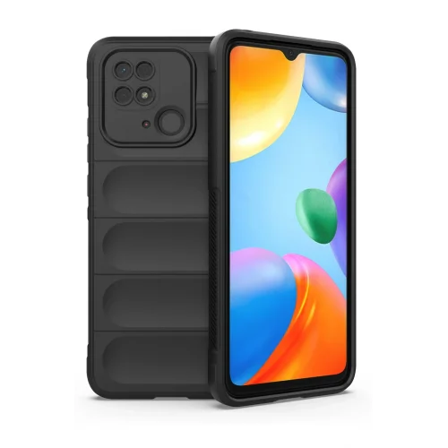 Mey İthalat®  Xiaomi Redmi 10C Kılıf Optimum Silikon - Siyah