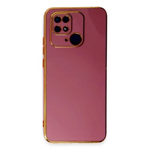 Mey İthalat®  Xiaomi Redmi 10C Kılıf Volet Silikon - Kırmızı